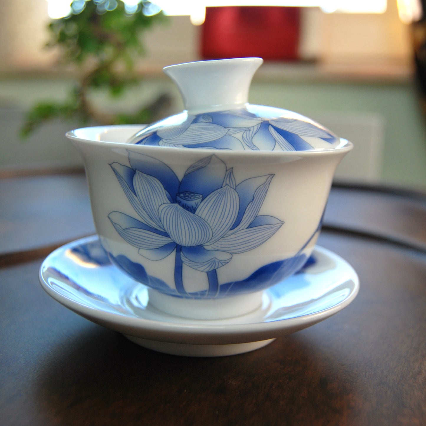 Porcelain Gaiwan 'Lotus' 160 ml
