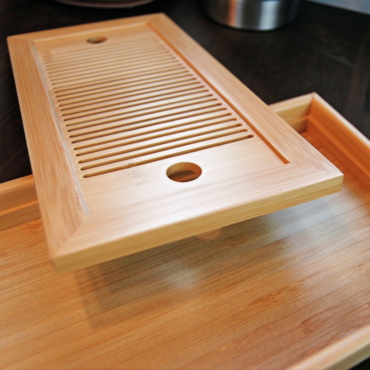 Teetisch aus Bambus, 260 x 140 mm