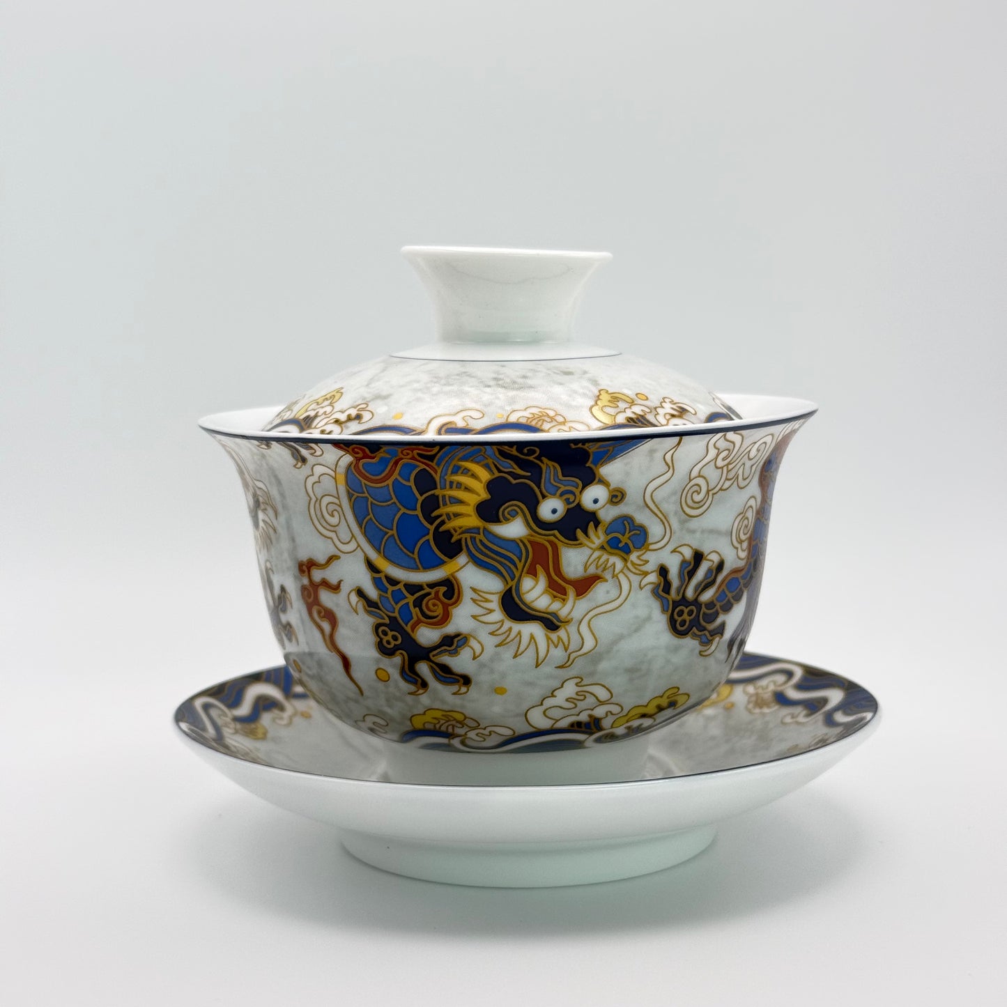 Porzellan Gaiwan „Tianlong“ – Der Himmelsdrache (140 ml)