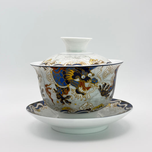 Porzellan Gaiwan „Tianlong“ – Der Himmelsdrache (140 ml)